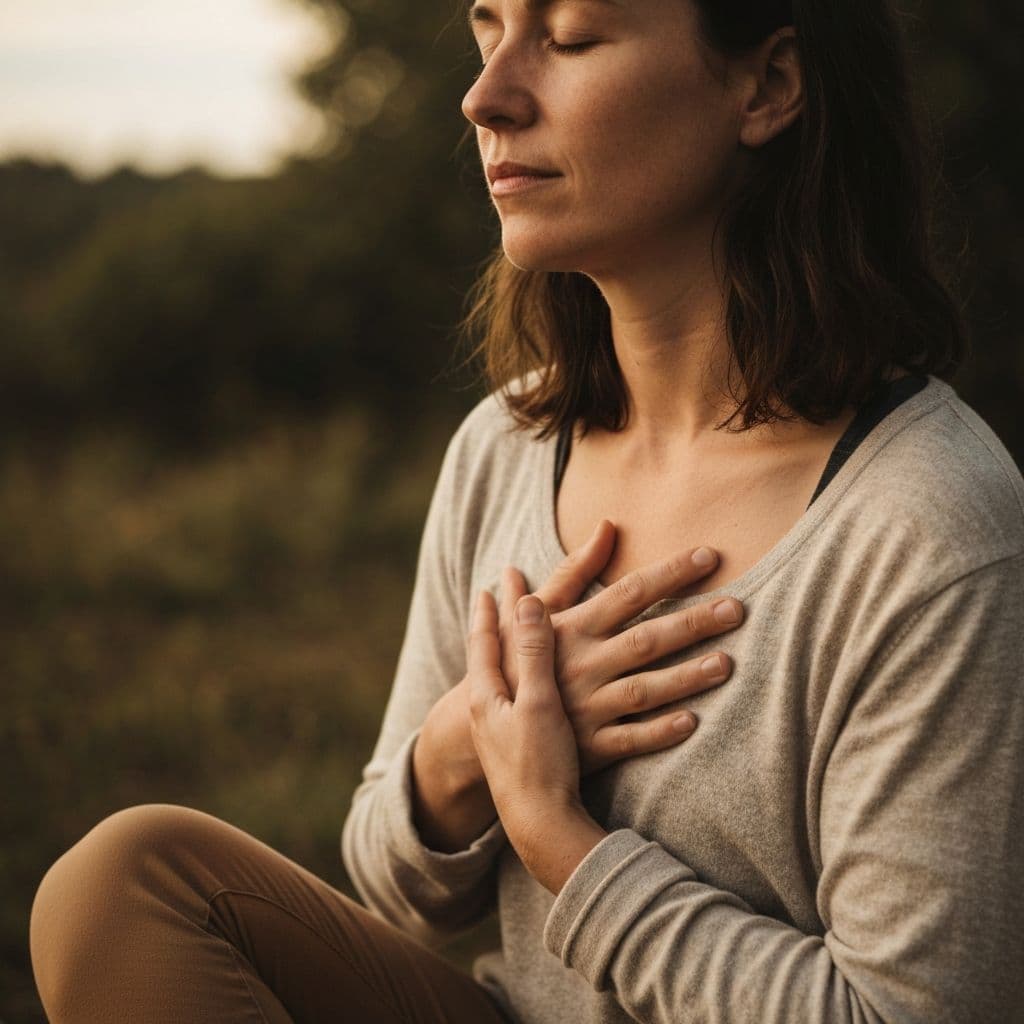 A moment of inner reflection and self-compassion