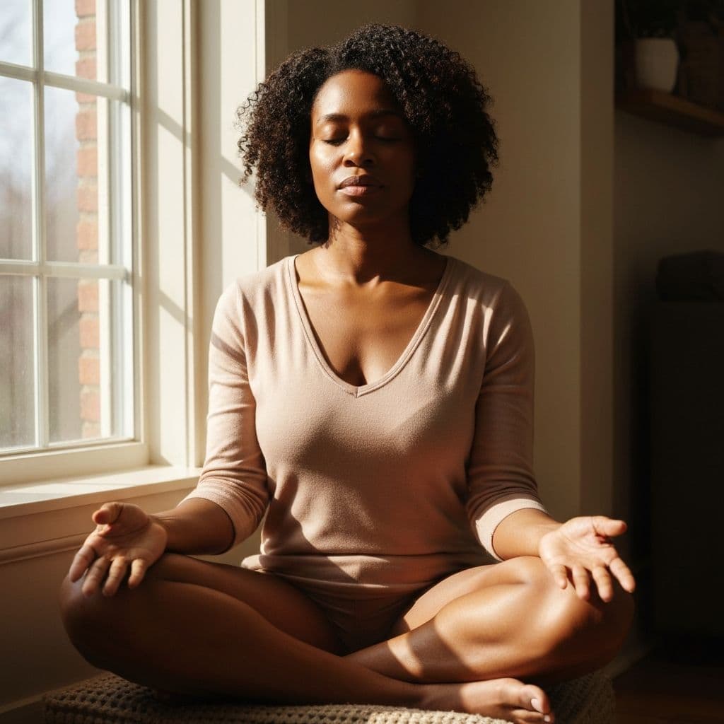 Peaceful scene representing mindfulness and presence