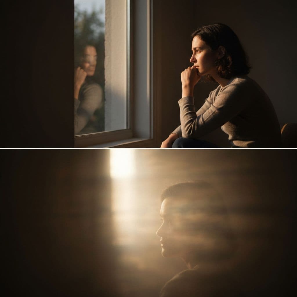 A contemplative moment of inner reflection