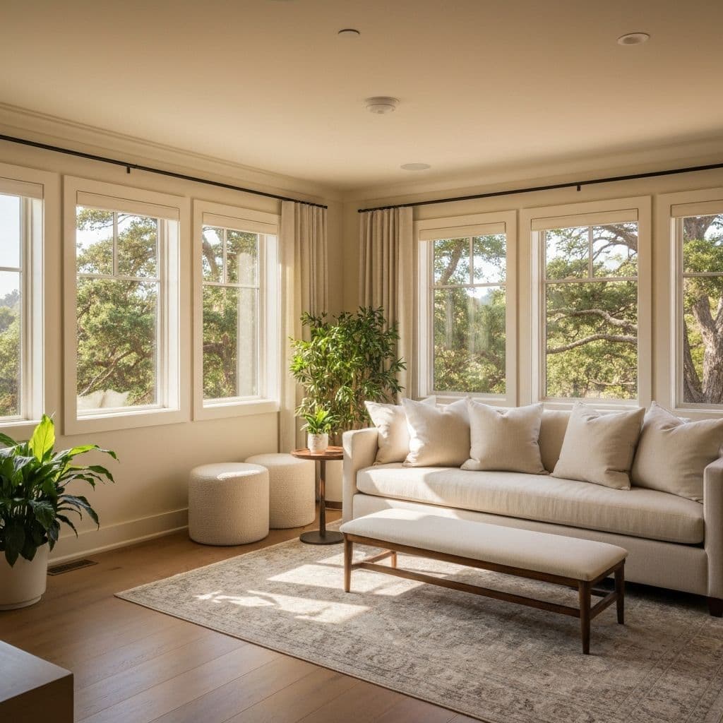 A warm, inviting therapy space at Family Matters of Marin